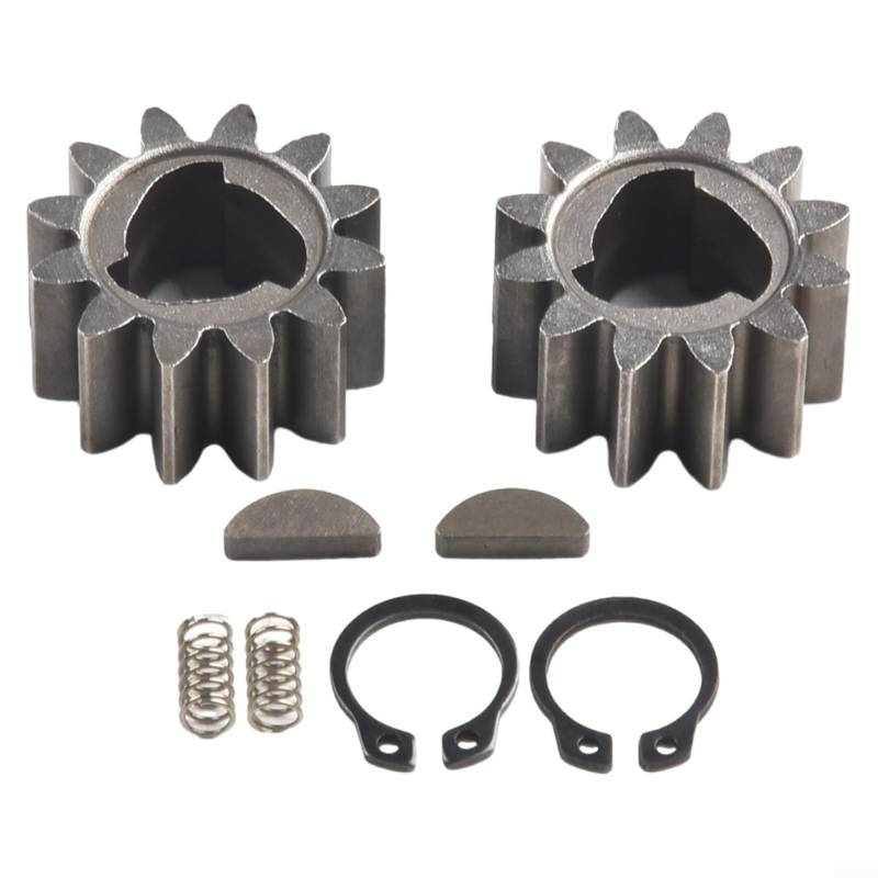 Zilimontt Rasenmäher-Antriebsrad-Reparatursatz 42661-VE2-800 Getriebe 42672-VE2-800 Schlüssel Federn Clips Ersatzteile 8-teiliges Set von Zilimontt