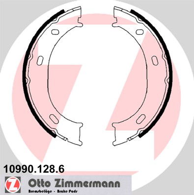 Bremsbackensatz, Feststellbremse Hinterachse beidseitig Zimmermann 10990.128.6 von Zimmermann