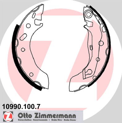 Bremsbackensatz Hinterachse Zimmermann 10990.100.7 von Zimmermann