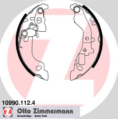 Bremsbackensatz Hinterachse Zimmermann 10990.112.4 von Zimmermann