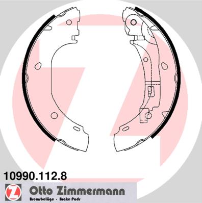 Bremsbackensatz Hinterachse Zimmermann 10990.112.8 von Zimmermann