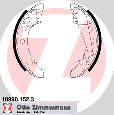 Bremsbackensatz Hinterachse Zimmermann 10990.152.3 von Zimmermann