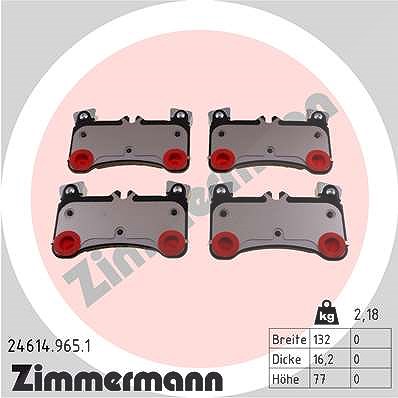 Zimmermann Bremsbelagsatz, Scheibenbremse [Hersteller-Nr. 24614.965.1] für Audi, Porsche, VW von Zimmermann