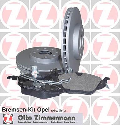 Zimmermann Bremsensatz vorne [Hersteller-Nr. 640.4201.00] für Opel von Zimmermann