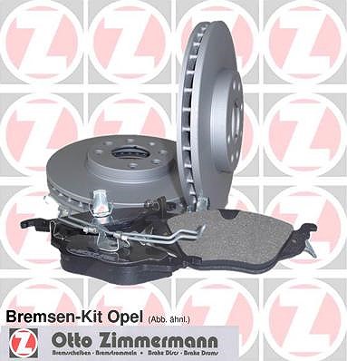 Zimmermann Bremsensatz hinten [Hersteller-Nr. 640.4220.00] für Opel, Saab von Zimmermann