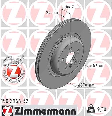 Zimmermann Bremsscheibe [Hersteller-Nr. 150.2964.32] für Alpina, BMW von Zimmermann