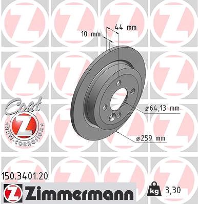 Zimmermann Bremsscheibe [Hersteller-Nr. 150.3401.20] für Mini von Zimmermann