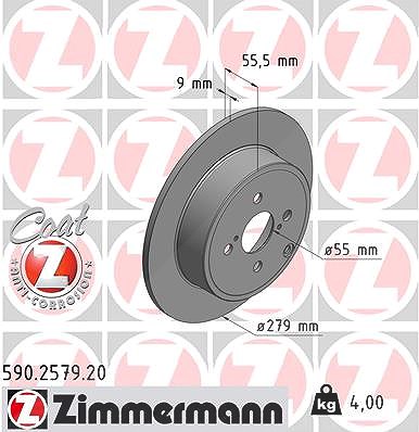 Zimmermann Bremsscheibe [Hersteller-Nr. 590.2579.20] für Toyota von Zimmermann