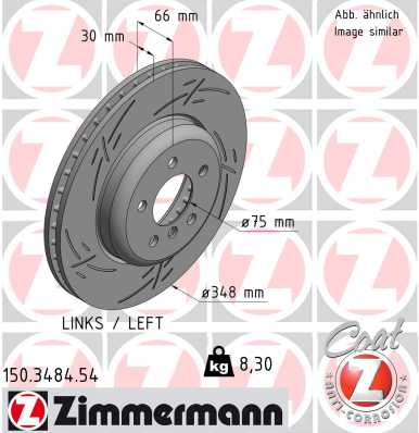 Bremsscheibe Zimmermann 150.3484.54 von Zimmermann