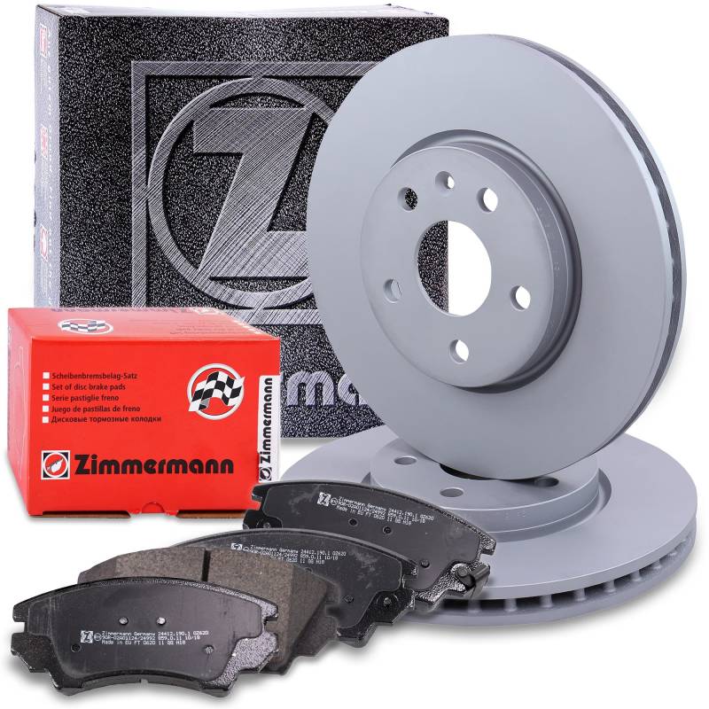 ZIMMERMANN Bremsenset Vorderachse inkl. Bremsscheiben Belüftet Ø 321 mm + Bremsbeläge vorne Kompatibel mit CHEVROLET MALIBU (V300), OPEL INSIGNIA A SAAB 9-5 (YS3G) von Zimmermann