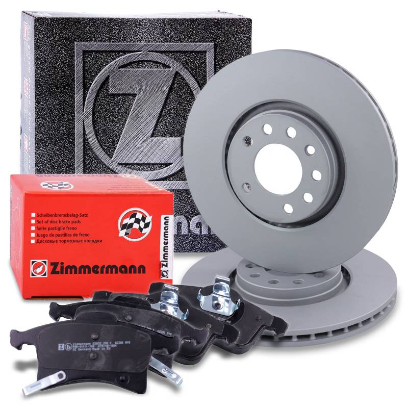 ZIMMERMANN Bremsenset Vorderachse inkl. Bremsscheiben Belüftet Ø 308 mm + Bremsbeläge vorne Kompatibel mit OPEL ADAM, ASTRA H, CORSA D (S07), CORSA E (X15), MERIVA A, MERIVA B (S10), ZAFIRA B, von Zimmermann