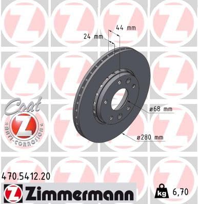 Set 2x Bremsscheibe Kompatibel mit Renault Arkana I 2020-> von Autoteile Gocht von Zimmermann