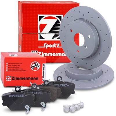 Zimmermann Sport-Bremsscheibe +Bremsbeläge vorne für Smart von Zimmermann