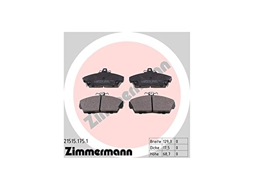 ZIMMERMANN 21515.175.1 Serie Bremsbelagsatz, Hinten, 2 Sensoren Akustische, inklusive Platte dämpfend, inklusive Zubehör von Zimmermann
