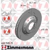 ZIMMERMANN 460.1585.75 Bremsscheibe hinten Stanzteile Z, Fell von Zimmermann