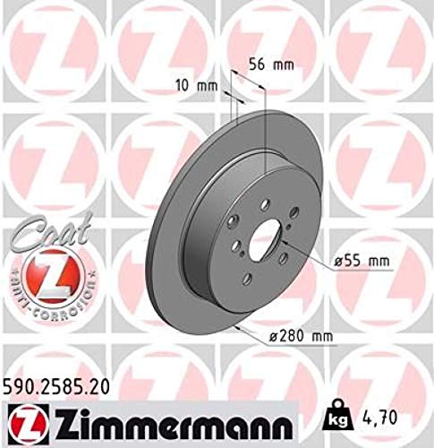 ZIMMERMANN 590.2585.20 Bremsscheibe von Zimmermann