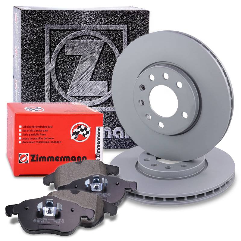 ZIMMERMANN Bremsenset Vorderachse inkl. Bremsscheiben Belüftet Ø 285 mm + Bremsbeläge vorne Kompatibel mit FIAT CROMA (194_), OPEL SIGNUM CC (Z03), VECTRA C, SAAB 9-3 von Zimmermann