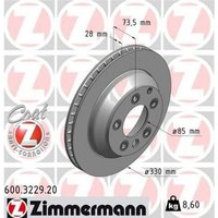 ZIMMERMANN Bremsscheibe innenbelüftet 600.3229.20 Bremsscheiben,Scheibenbremsen VW,AUDI,PORSCHE,Touareg (7LA, 7L6, 7L7),Touareg (7P5, 7P6) von Zimmermann