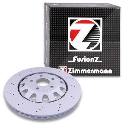 Zimmermann 1x Bremsscheibe zweiteilig belüftet vorne [Hersteller-Nr. 100.3367.70] für Audi, Cupra, Seat von Zimmermann