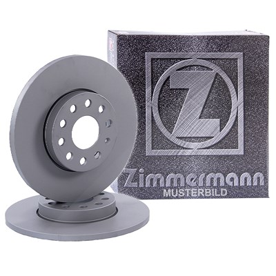 Zimmermann 2x Bremsscheibe Hinterachse Voll [Hersteller-Nr. 100.3320.20] für Audi von Zimmermann