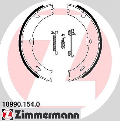 Zimmermann Bremsbackensatz, Feststellbremse [Hersteller-Nr. 10990.154.0] für Mercedes-Benz von Zimmermann