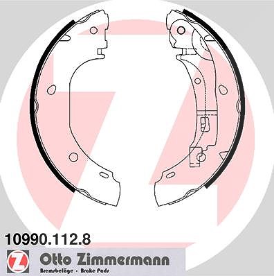 Zimmermann Bremsbackensatz [Hersteller-Nr. 10990.112.8] für Citroën, Fiat, Peugeot von Zimmermann