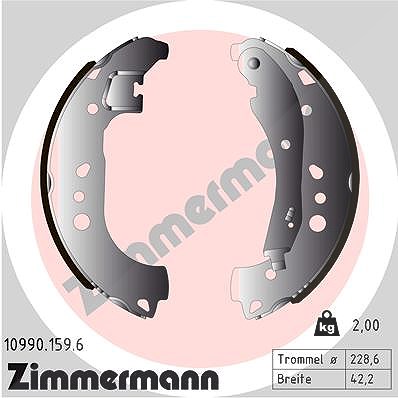 Zimmermann Bremsbackensatz [Hersteller-Nr. 10990.159.6] für VW, Skoda, Seat, Audi von Zimmermann