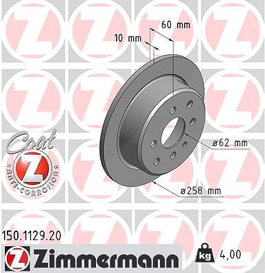 Zimmermann Bremsscheibe [Hersteller-Nr. 150.1129.20] für BMW von Zimmermann