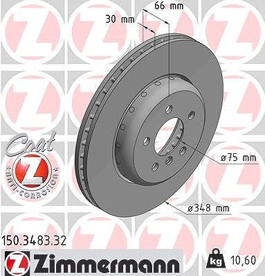 Zimmermann 1x Bremsscheibe [Hersteller-Nr. 150.3483.32] für BMW von Zimmermann