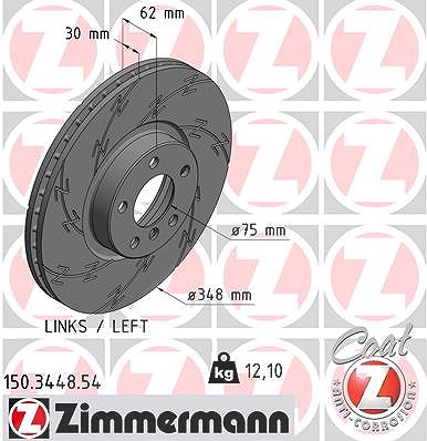 Zimmermann Bremsscheibe [Hersteller-Nr. 150.3448.54] für BMW von Zimmermann
