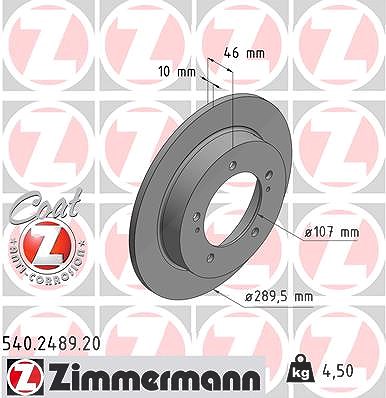 Zimmermann Bremsscheibe [Hersteller-Nr. 540.2489.20] für Suzuki von Zimmermann