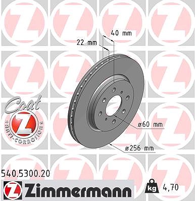 Zimmermann Bremsscheibe [Hersteller-Nr. 540.5300.20] für Suzuki von Zimmermann