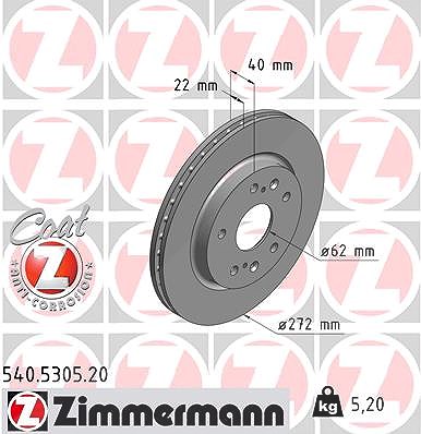 Zimmermann Bremsscheibe [Hersteller-Nr. 540.5305.20] für Suzuki von Zimmermann