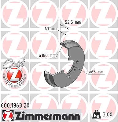 Zimmermann Bremstrommel [Hersteller-Nr. 600.1963.20] für VW von Zimmermann