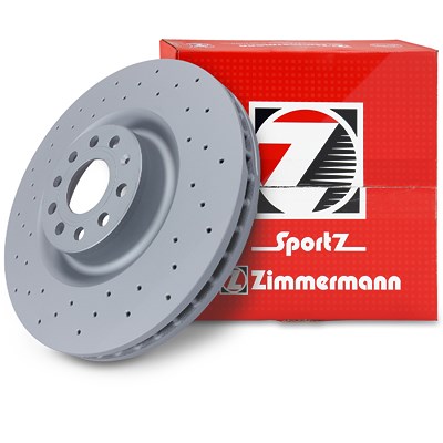 Zimmermann 1x Sport-Bremsscheibe belüftet vorne [Hersteller-Nr. 100.3301.52] für Audi, Seat, Skoda, VW von Zimmermann