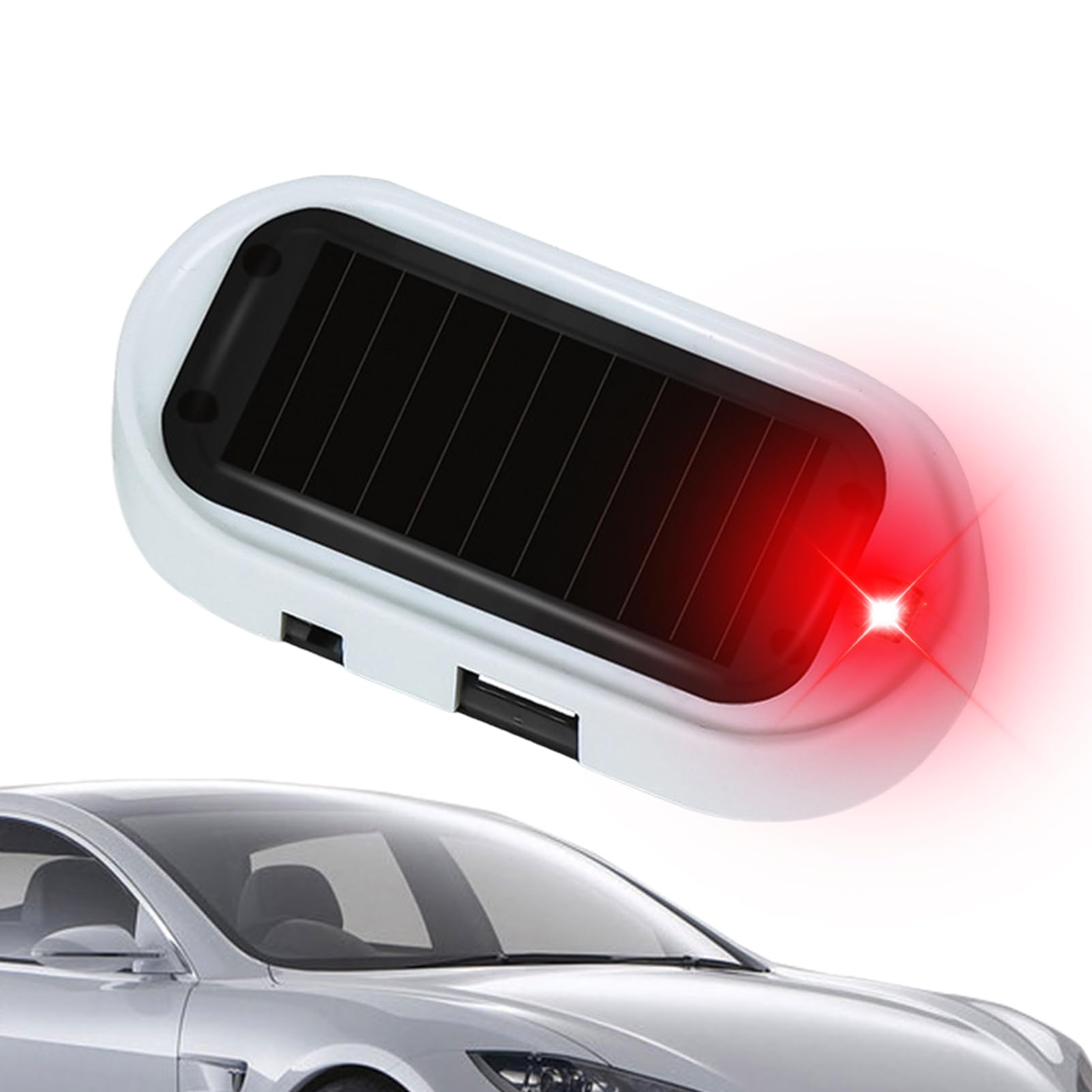 Ziurmut Car Alarm Light, Anti Theft Warning Lights, Flashing Security Lamp, USB Charging Security Light for Car Car Alarm LED Light No Drilling Light for Travel Daily Life Business Trip von Ziurmut