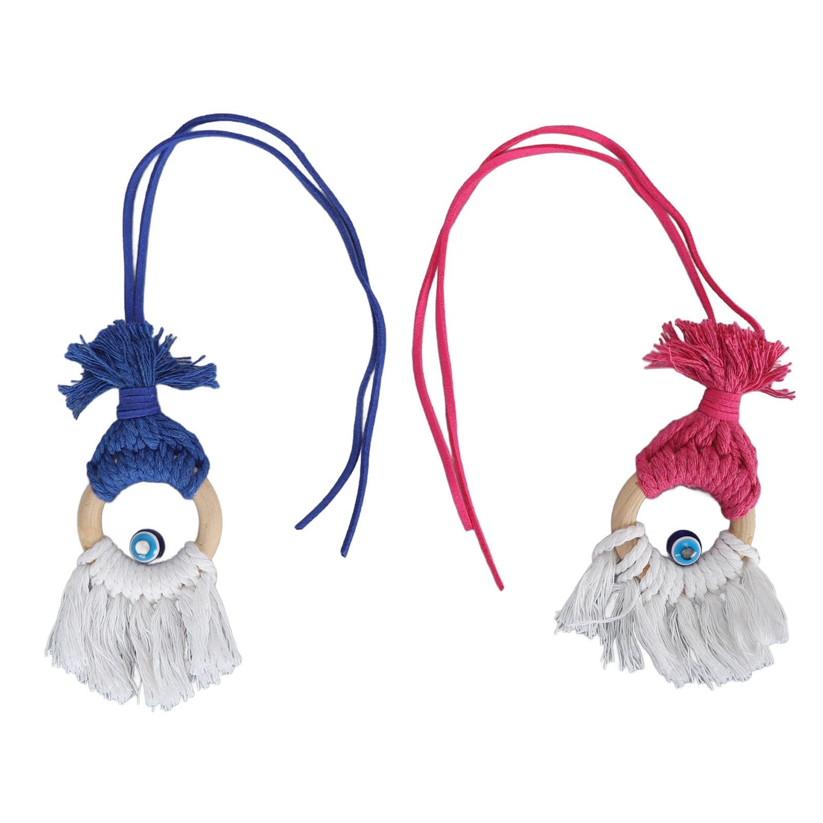 2 Stück Blue Eye Auto-Hängeornament, Evil Blue Eye Charms für Auto-Rückspiegel, hängender Sonnenfänger, Auto-Amulett-Ornament von Zixyqol