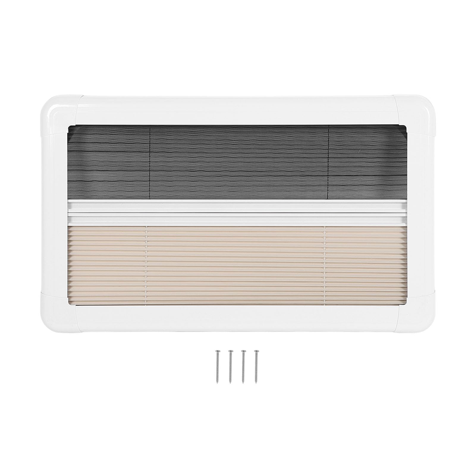 28 x 16 Zoll Wohnmobil-Plissee-Rollos, Tür-Sonnenschutz-Abdeckung, geeignet für die interne Installation zum Schieben oder Herausschieben von Zixyqol
