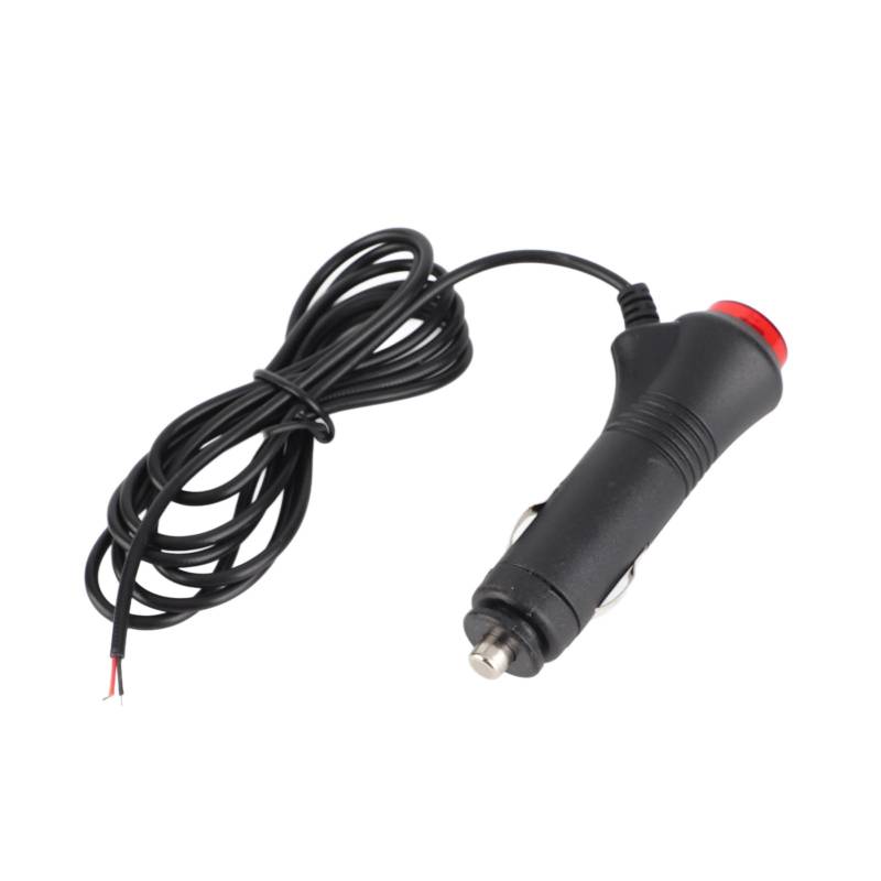 Auto-Zigarettenanzünder-Stecker, 12 V 24 V Ladeadapter mit Ein-Aus-Schalter, 1,5 m männlicher Auto-Adapter, für elektrische Kfz-Geräte von Zixyqol