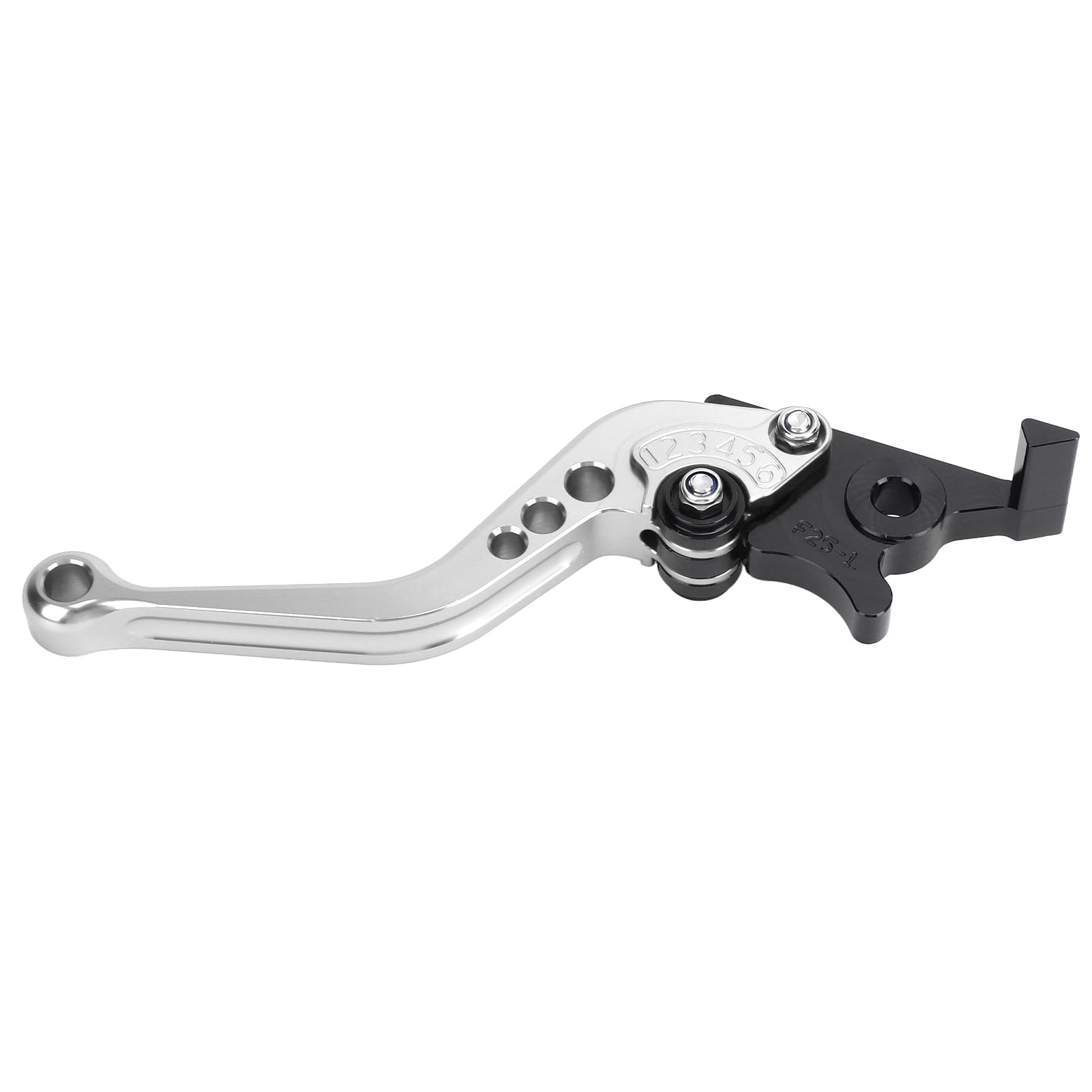 Motorrad-Kupplungsbremshebel, Universal-Einstellung, Aluminium-Modifikation, Doppelscheiben-Kupplungsbremshebel, für DAX125 ST125 CT125 Hunter Cub (Silver) von Zixyqol