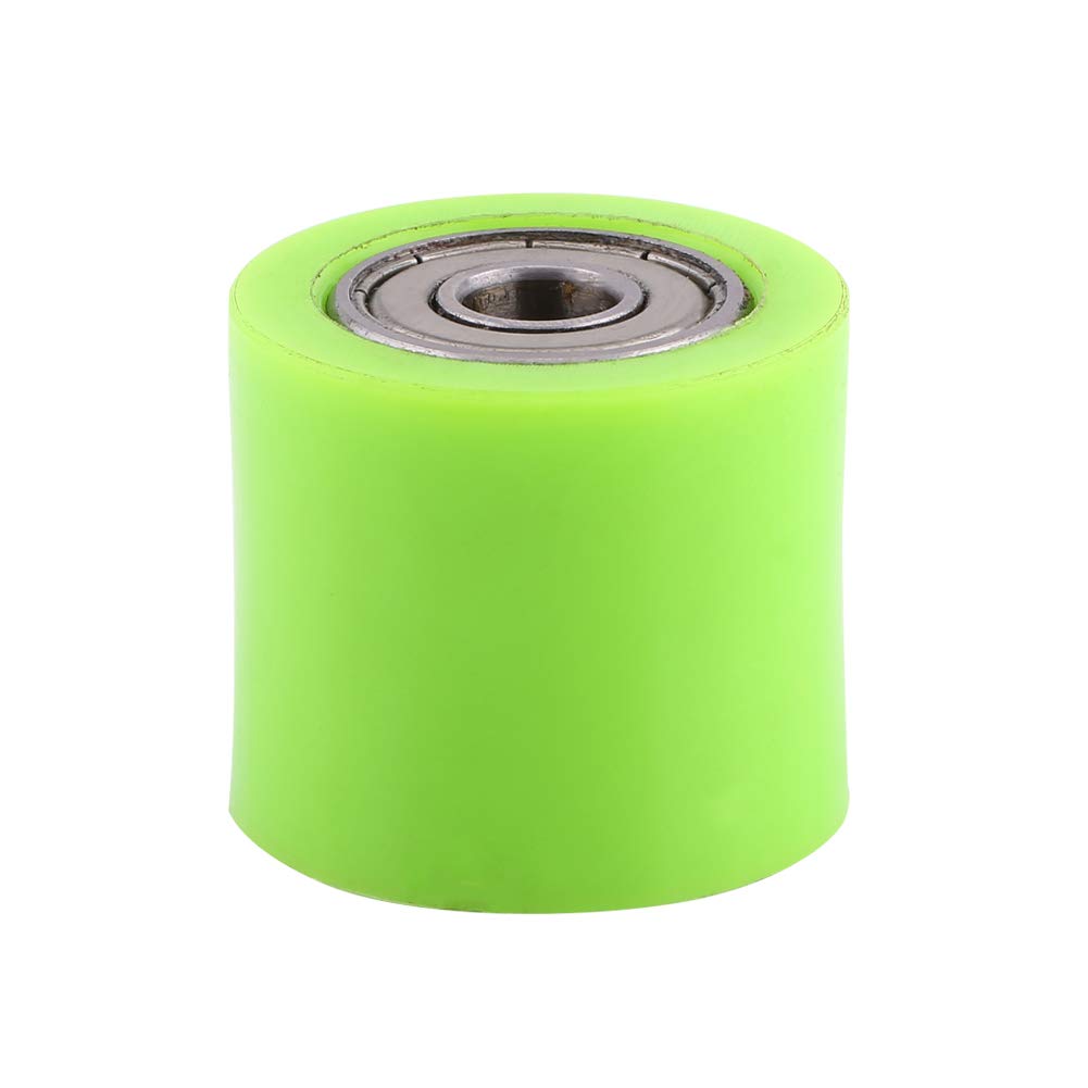 Zixyqol Antriebskettenrollen-Rollenschieber, 8 mm/10 mm Spannradführung für Dirt Pit Bikes, Straßenräder, Motorräder, ATV, Geländefahrzeuge (Green 10MM) von Zixyqol