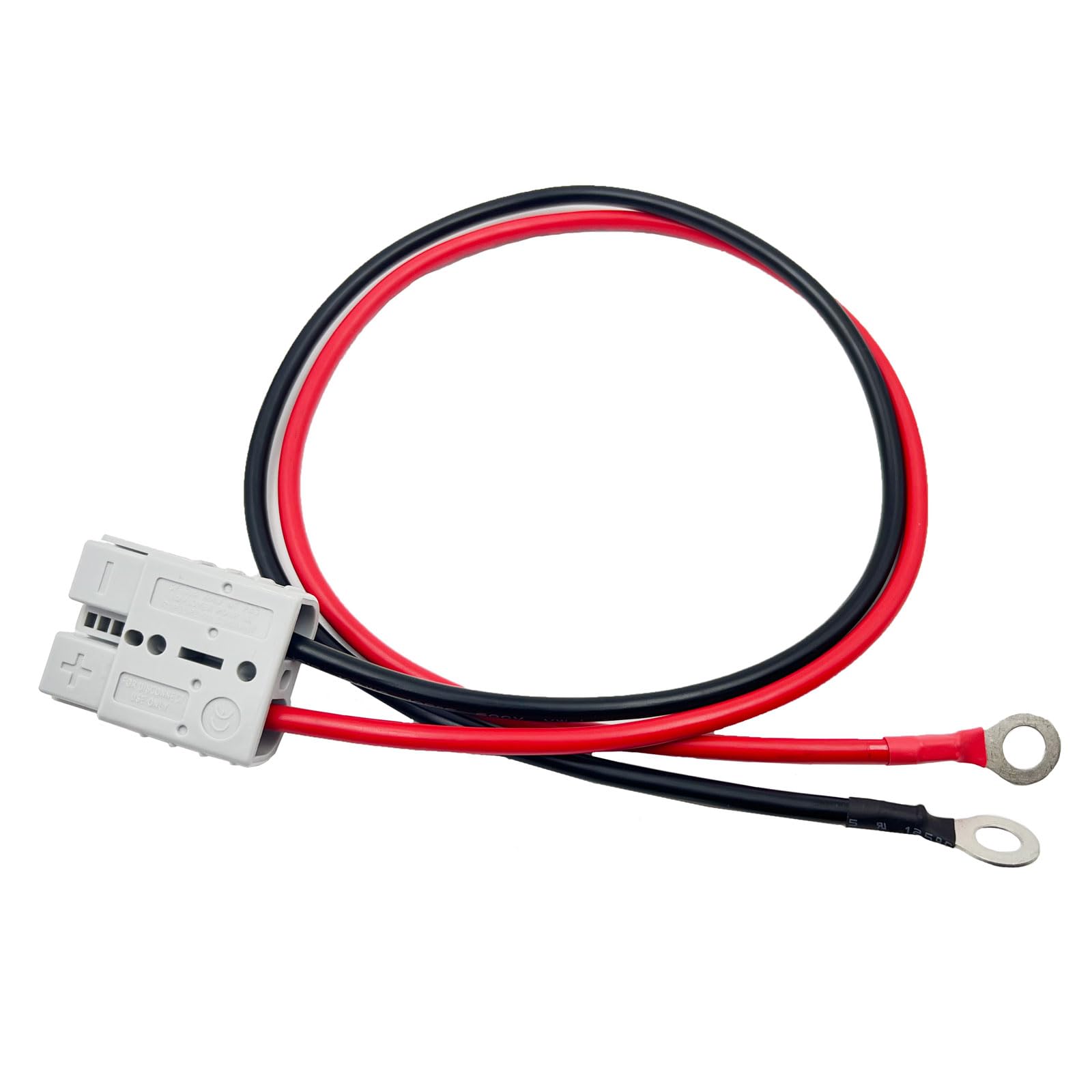 ZkeeShop 50A Stecker für Anderson auf O-Ring Batterieanschlusskabel 10AWG Kabel 600V SolarKabel für Auto Wohnmobil Boot Anschluss (0.6M) von ZkeeShop