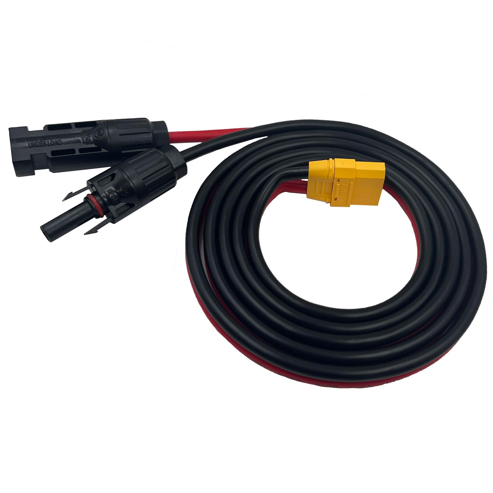 ZkeeShop Solarstecker auf XT90 kabel 10AWG Solarladekabel XT90 Verlängerungskabel Kompatibel für Bluetti Powerstation 150CM (XT90 Weiblich) von ZkeeShop