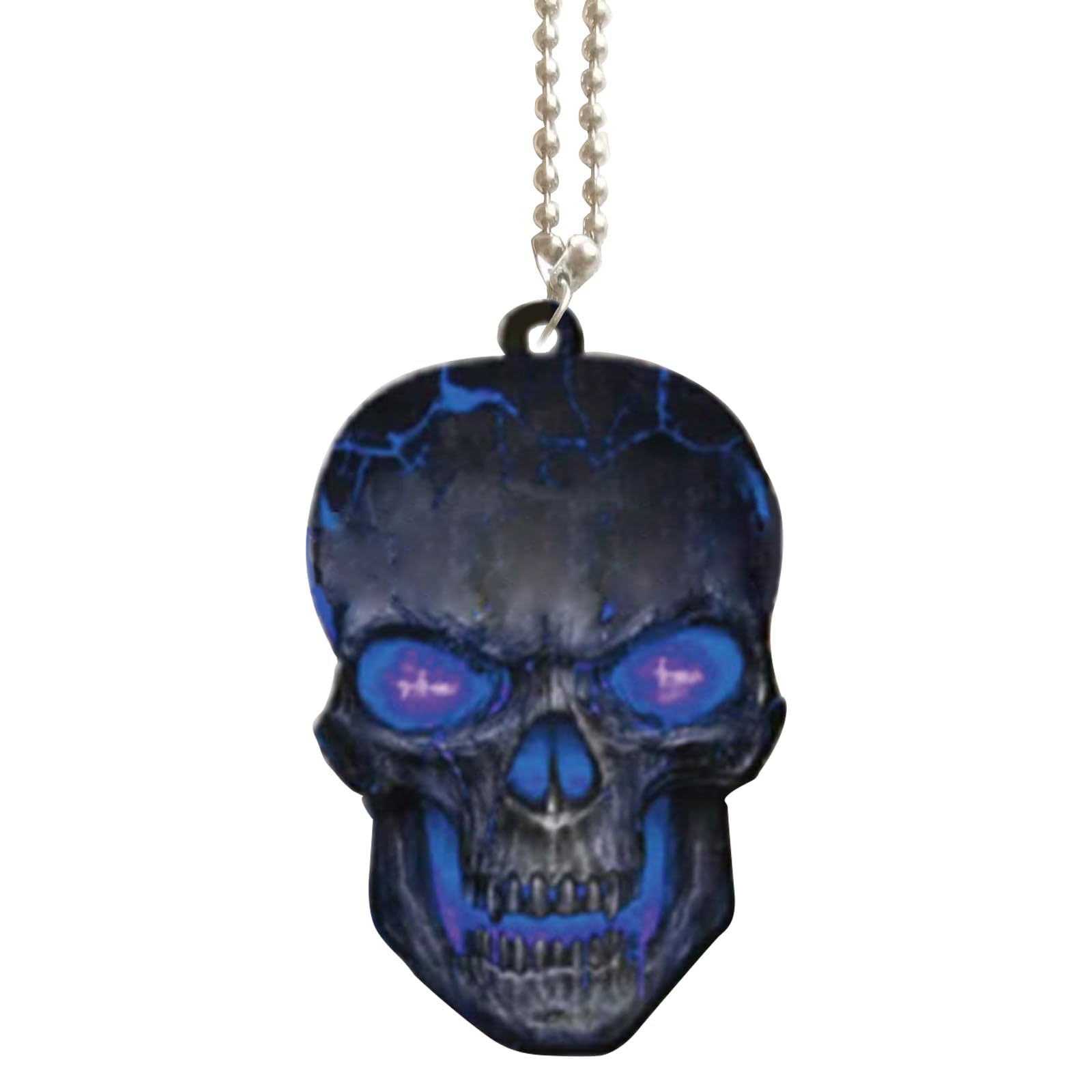 Zkydhbd Auto Hängeornamente Totenkopf Auto Rückspiegel Autodekorationen Geschenke Für Reisende Freunde Präsentieren Acryl Ornamente von Zkydhbd