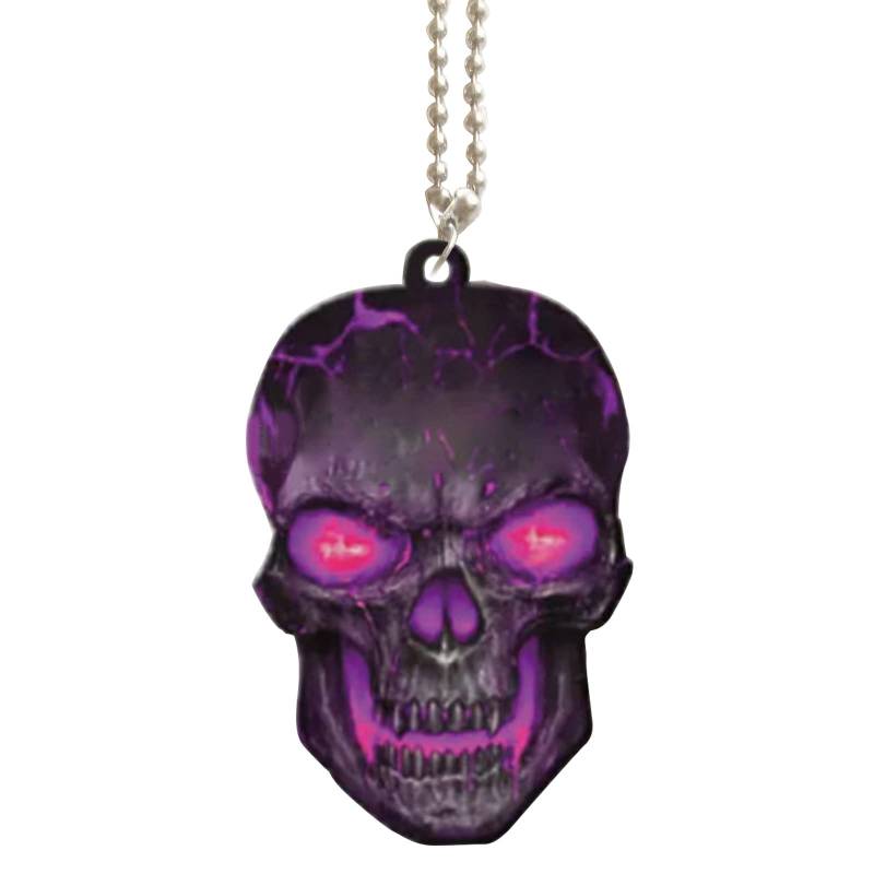 Zkydhbd Auto Hängeornamente Totenkopf Auto Rückspiegel Autodekorationen Geschenke Für Reisende Freunde Präsentieren Acryl Ornamente von Zkydhbd