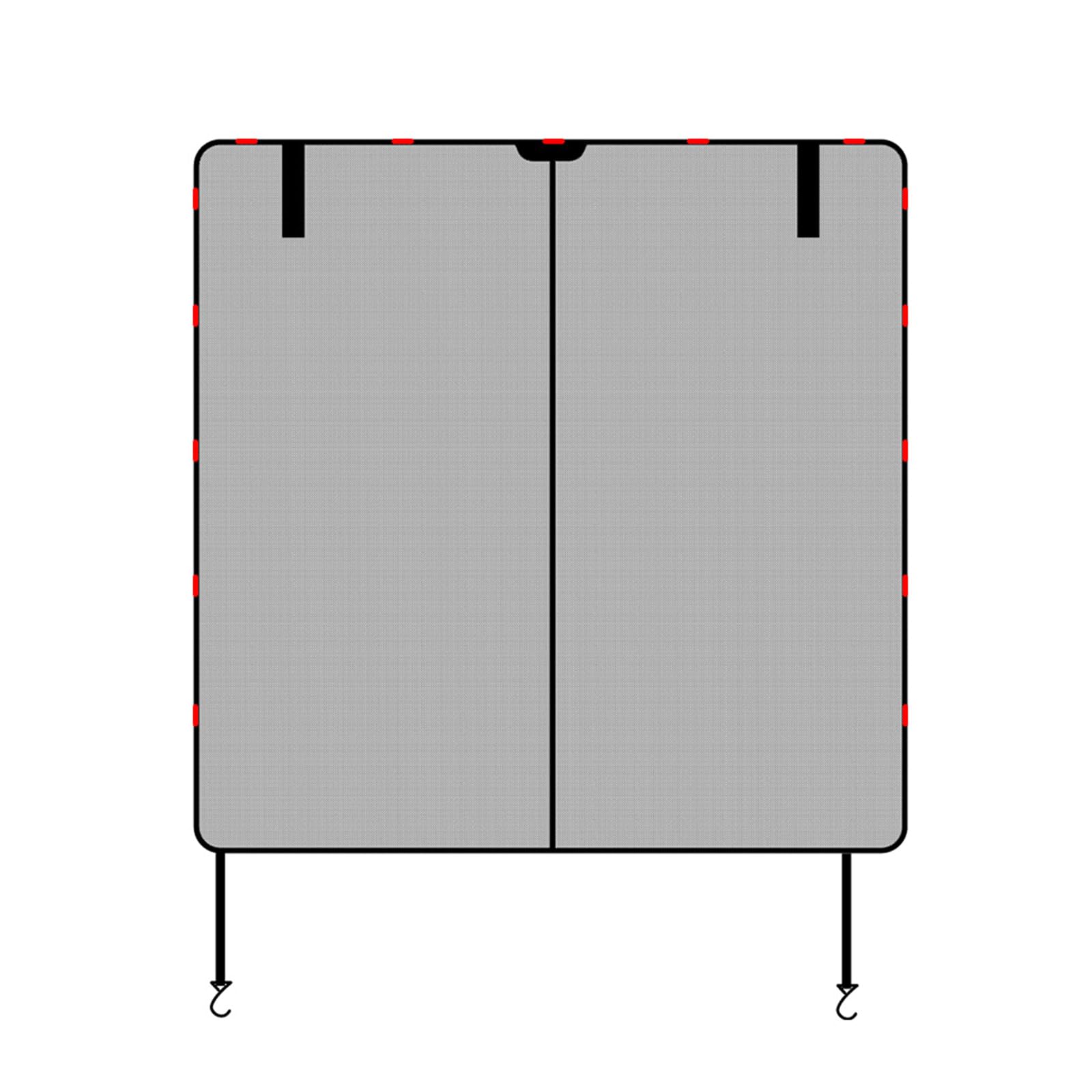 Zkydhbd Heckklappennetz Vielseitiger Magnetischer Bildschirm Allgemeine Passform Upgrades des Hecktürschutzes Für Camping Und Familienausflüge von Zkydhbd