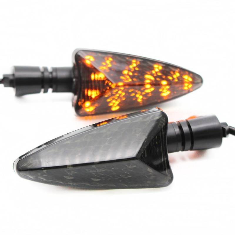 ZndToNone 2 Stück Blinker für Triumph Daytona 675 Tiger 800 1050 Speed Triple Street Triple Motorrad vorne oder hinten Blinker LED Lichter 1 Paar von ZndToNone