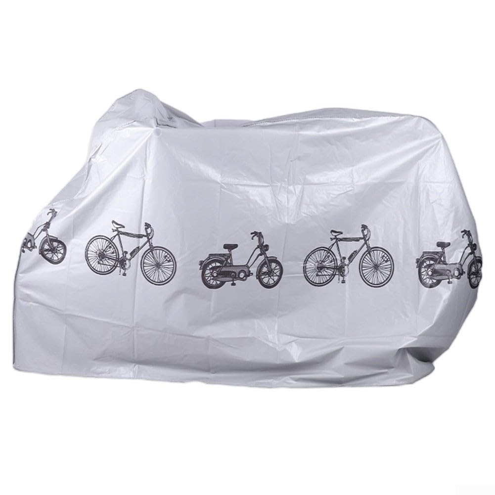 Motorrad- und Fahrrad-Staubschutz, wasserdichter Sonnenschutz, Polyester-Material (grau) von Zoegneer
