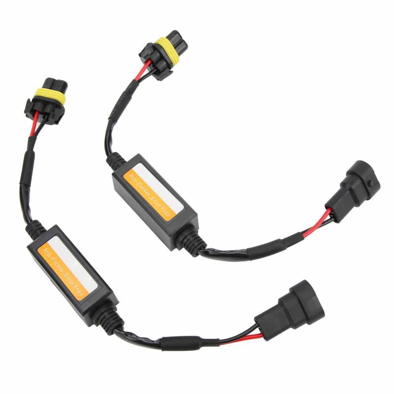 2PCS LED-Decoder, Anti-Flackern-Kabelbaum-Widerstandskondensator, 9005 9006 90012 LED-Scheinwerfer-Decoder für Gartenterrassen-Yard-Deck-Anhänger von Zoeyilan