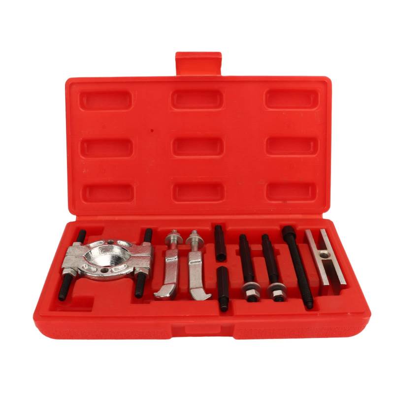 Zoeyilan 9-teiliges Lager-Abzieher-Set, Kapazitäts-Lager-Trenn-Set, Ritzel-Radlager-Entfernungs-Set, Radnaben-Achsen-Abzieher-Set, mit 5,1 cm und 7,6 cm Backen, 0° bis 90° verstellbar für von Zoeyilan